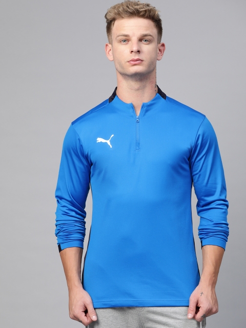 

Puma Men Blue Solid ftblPLAY 1 4 Zip Sweatshirt