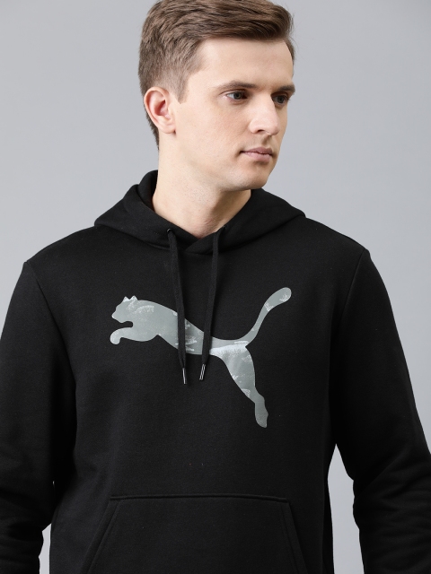 

Puma Men Black Brand Logo Printed Graphic Hoody 3 Sweatshirt