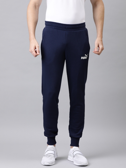 

Puma Men Navy Blue Solid Straight Fit Training Track Pants