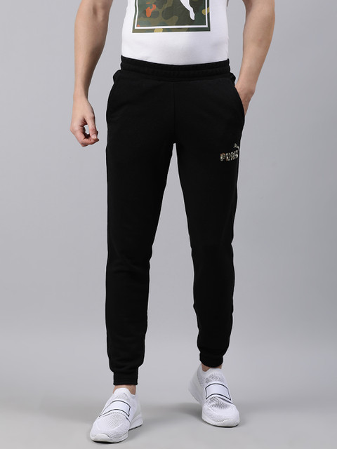 

Puma Men Black Solid Knitted Pants CL 1 Training Joggers