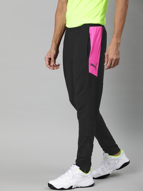 

Puma Men Black & Pink Colorblocked Slim-Fit ftblNXT Track Pants