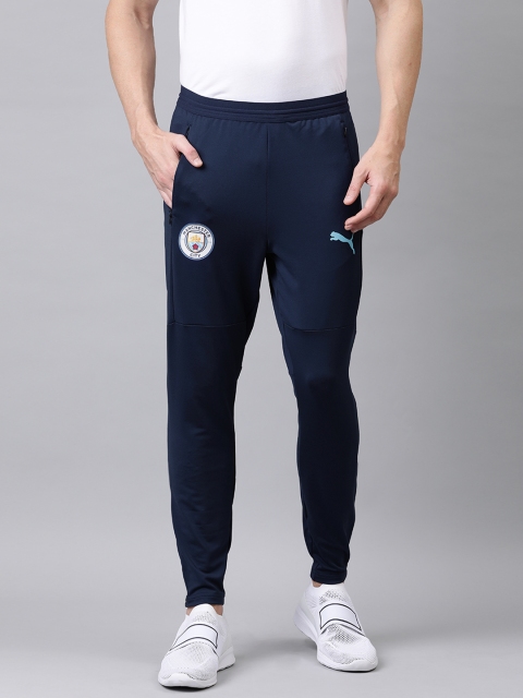 

Puma Men Navy Blue MCFC Solid Slim Tapered Fit Training Track Pants