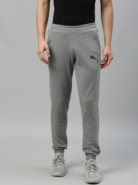 

Puma Men Grey Solid Knitted CL 3 Slim Fit Joggers
