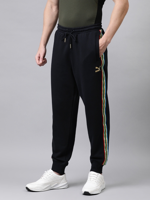 

Puma Men Black Solid TFS Unity FT Side Striped Joggers
