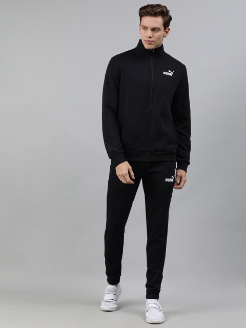 

Puma Men Black Solid Clean Sweat Tracksuit