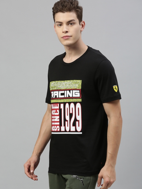 

PUMA Motorsport Men Black Printed Round Neck T-shirt