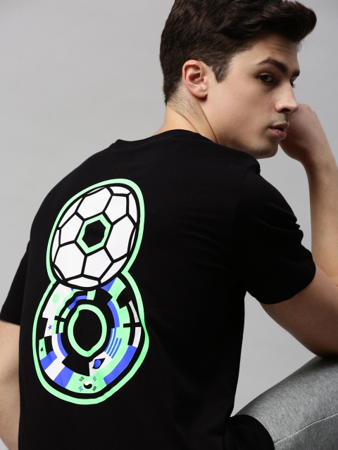 

Puma Men Black Printed Round Neck 365 T-shirt