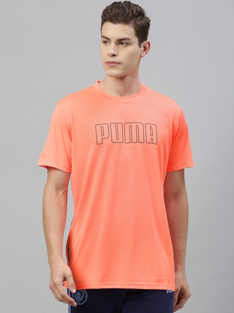 

Puma Men Orange Printed DryCell Round Neck Training T-shirt