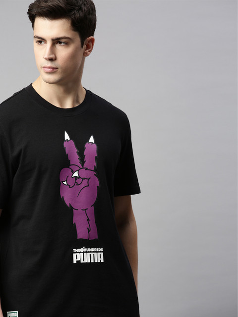 

Puma x TH Men Black Printed Round Neck T-shirt