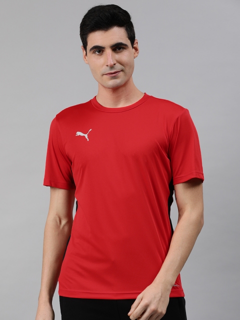 

Puma Men Red Solid Round Neck T-shirt