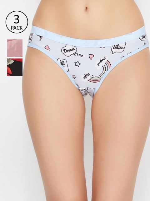 

ALIZA Women Pack of 3 Assorted Hipster Briefs PANTY_S.B.P_735
