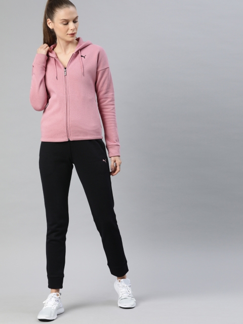 

Puma Women Pink & Black Solid Classic Hd Tracksuit