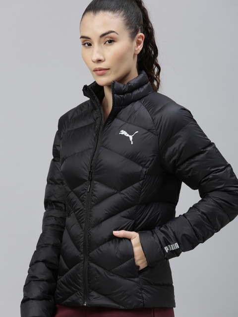 

Puma Women Black Solid PWRWarm packLITE 600 Puffer Jacket
