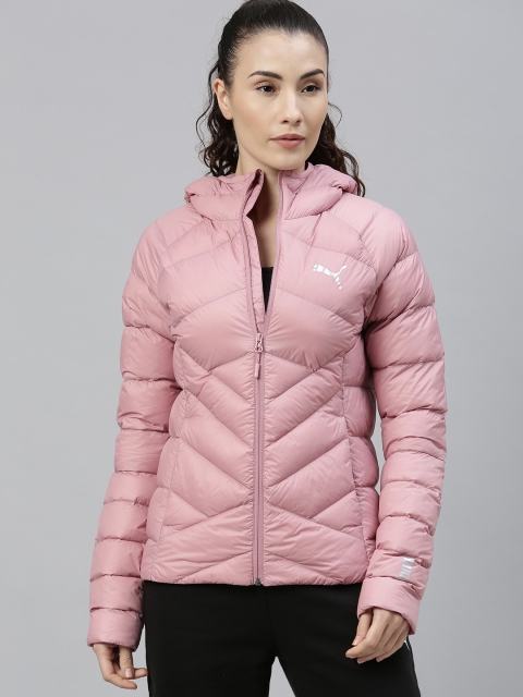 

Puma Women Taupe Solid Padded Jacket