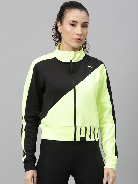 

Puma Women Fluorescent Green Colourblocked Sporty Jacket
