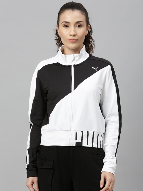 

Puma Women Black Colourblocked Sporty Jacket