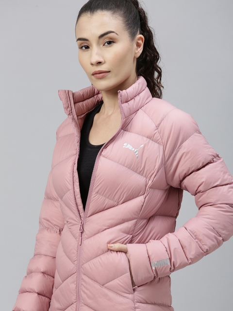 

Puma Women Taupe Solid Padded Jacket