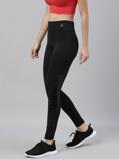 

Puma Women Black Solid DryCELL Knitted First Mile Mono Training Tights