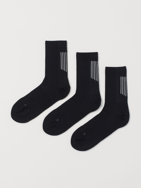 

H&M Men Black 3-pack Sports Socks