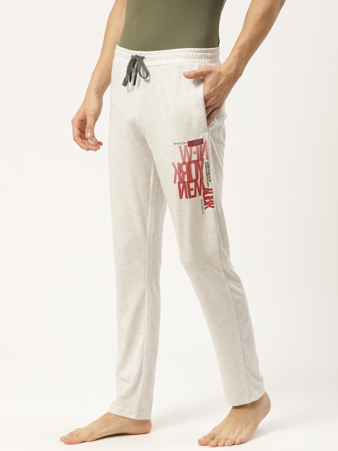 

Sweet Dreams Men Grey Melange Solid Lounge Pants