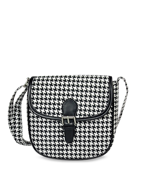 

Lychee bags Black & White Printed Sling Bag