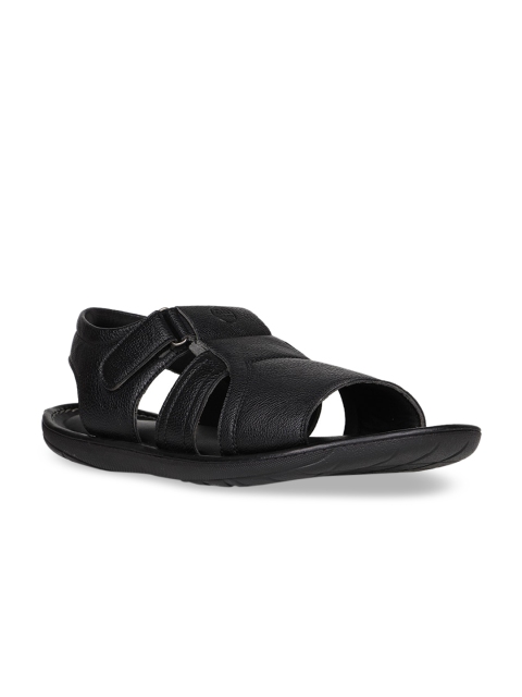 

Regal Men Black Leather Comfort Sandals