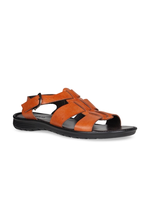 

Regal Men Tan Brown Leather Comfort Sandals