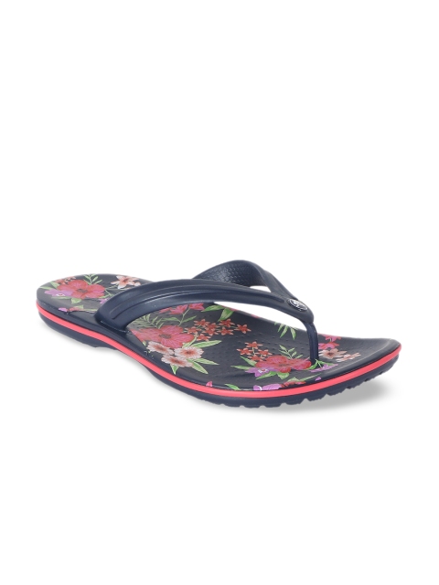 

Crocs Unisex Navy Blue Printed Thong Flip-Flops