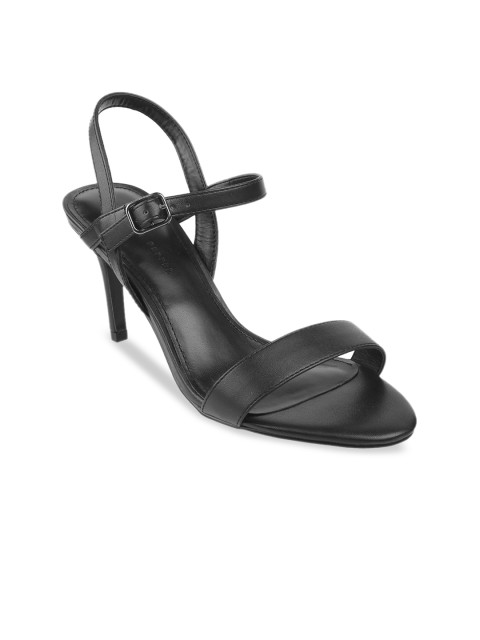 

LEMON & PEPPER Women Black Solid Heels