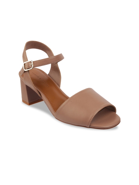 

LEMON & PEPPER Women Nude-Coloured Solid Heels