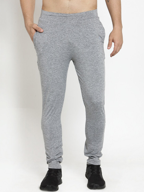 

BUKKUM Men Grey Melange Solid Track Pants