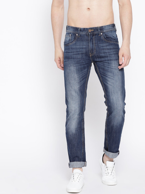 

Roadster Men Navy Blue Regular Fit Mid-Rise Clean Look Jeans