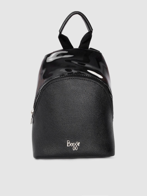 

Baggit Women Black Solid Backpack
