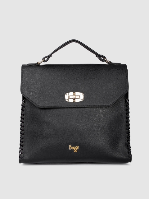 

Baggit Black Solid Handheld Bag