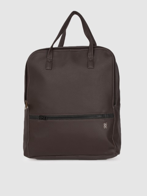 

Baggit Women Brown Solid Laptop Backpack