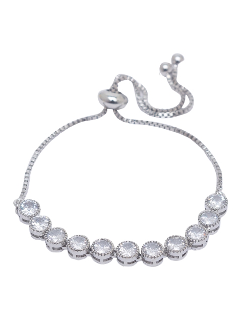 

Globus Silver-Toned Bangle-Style Bracelet