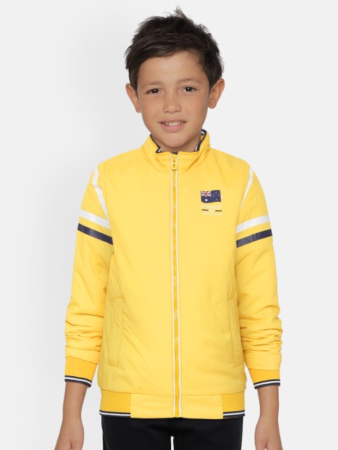 

Monte Carlo Boys Yellow Solid Bomber Jacket