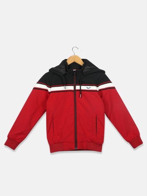 

Monte Carlo Boys Black & Red Colourblocked Bomber