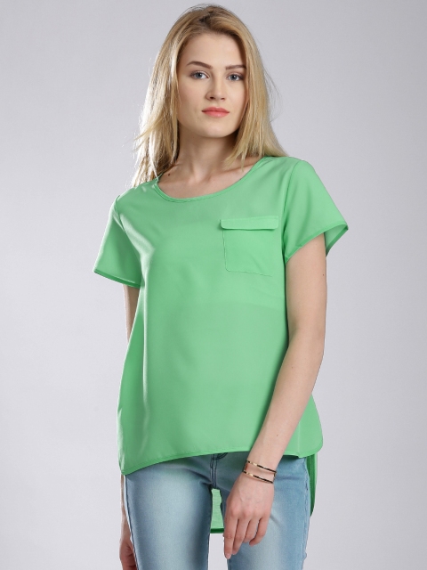 

French Connection Green High-Low Top