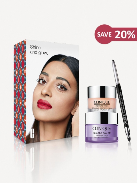 

Clinique Women Shine & Glow India Diwali Set, White