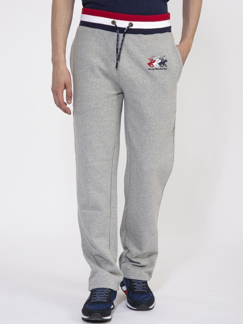 

Beverly Hills Polo Club Men Grey Solid Track Pants