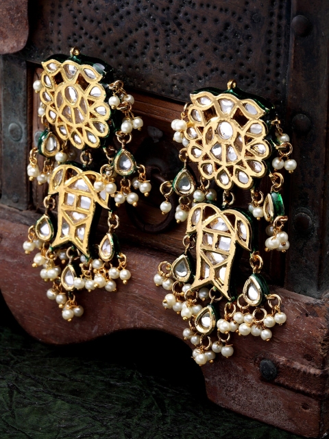 

DUGRISTYLE Gold-Plated Contemporary Drop Earrings