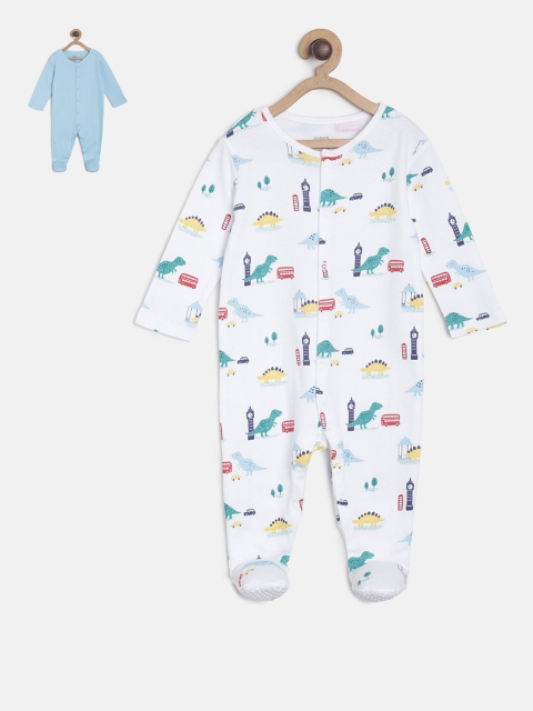 

MINI KLUB Newborn Boys Pack Of 2 Sleepsuits, White