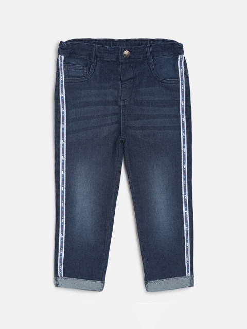 

MINI KLUB Boys Blue Regular Fit Mid-Rise Clean Look Jeans