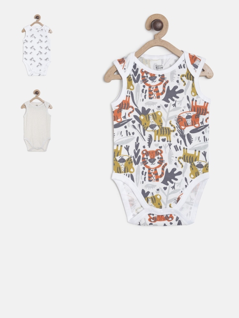 

MINI KLUB Infant Boys Pack Of 3 Bodysuits, White