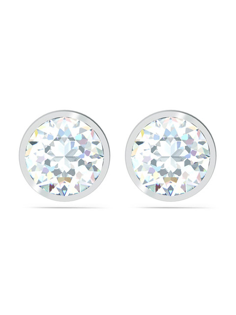 

SWAROVSKI Rhodium-Plated & White Tennis Stud Pierced Earrings