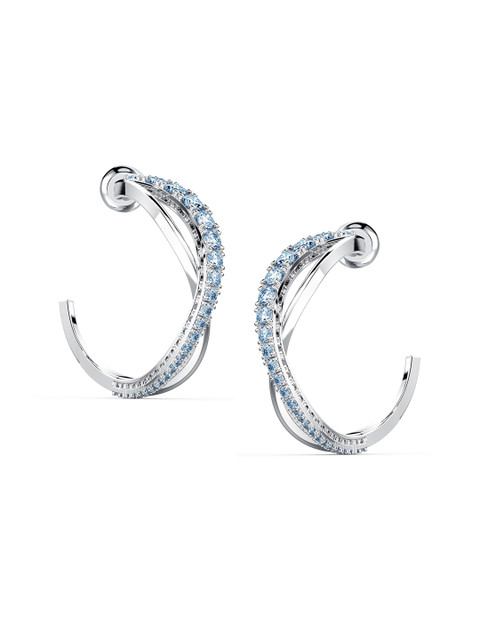 

SWAROVSKI Blue & Black Teardrop Shaped Studs