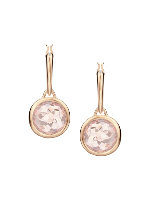 

SWAROVSKI Rose Gold-Plated Pink Tahila Mini Hoop Pierced Earrings