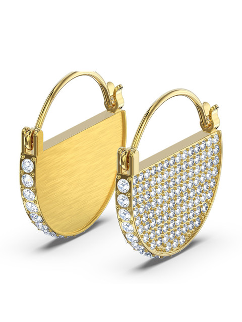 

SWAROVSKI White Gold-Plated Ginger Hoop Pierced Earrings