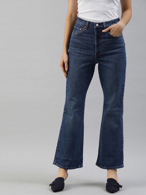 

Levis Women Blue Bootcut High-Rise Clean Look Stretchable Waterless Jeans